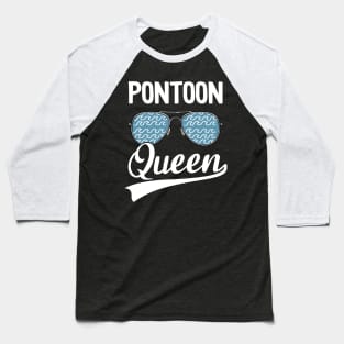 Pontoon Queen Funny Pontoon Baseball T-Shirt